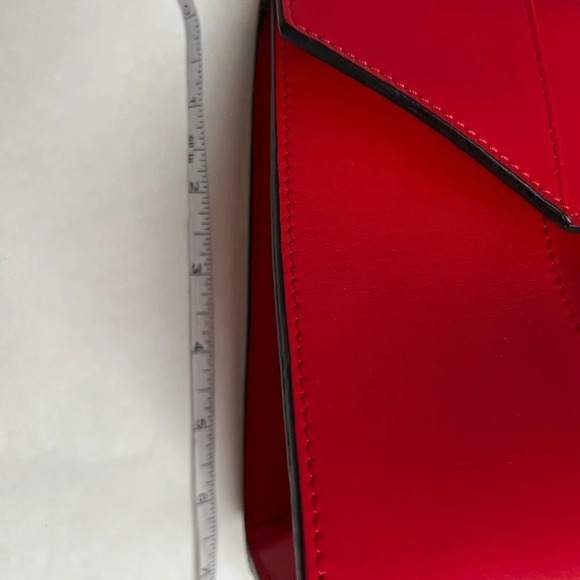 Laetitia Red Shoulder Crossbody Handbags Women Leather Messenger Bags NWT - Picture 6 of 8